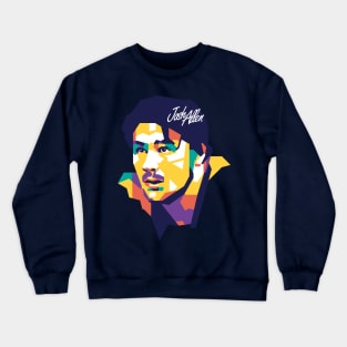 Josh Allen on WPAP art #1 Crewneck Sweatshirt